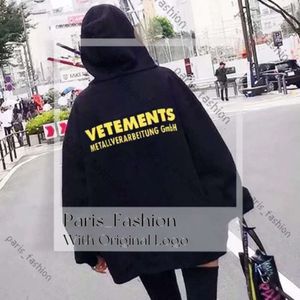 Heren Hoodies Sweatshirts vetements hoodie Femme Mannen Vrouwen Metallverarbeitung Gmbh Mode Hip Hop Trui Brief Print Fleece vetement 227