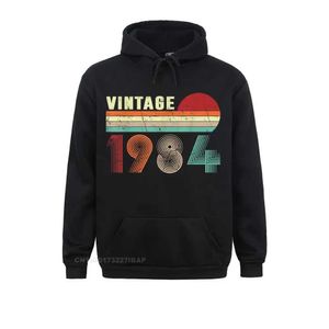 Sweats à capuche masculine Vintage 1984 Funny 37 ans Hommes Femmes 37th Birthday Sweat à capuche Crazy Sweathest Sweats Sweats Sweats Imprimez les vêtements de jour Ostern T240428