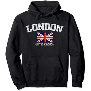 Sudaderas con capucha para hombre Vintage Londres Inglaterra Reino Unido Regalo de recuerdo Sudadera con capucha