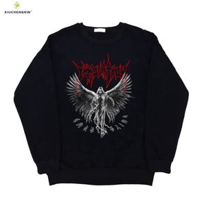 Heren Hoodies Sweatshirts Vintage Oversize Grunge American Gothic Wing Angel Clothing Street Hip Hop Y2K Hoodie Damesman Harajuku Jacket Black Sweater 230822