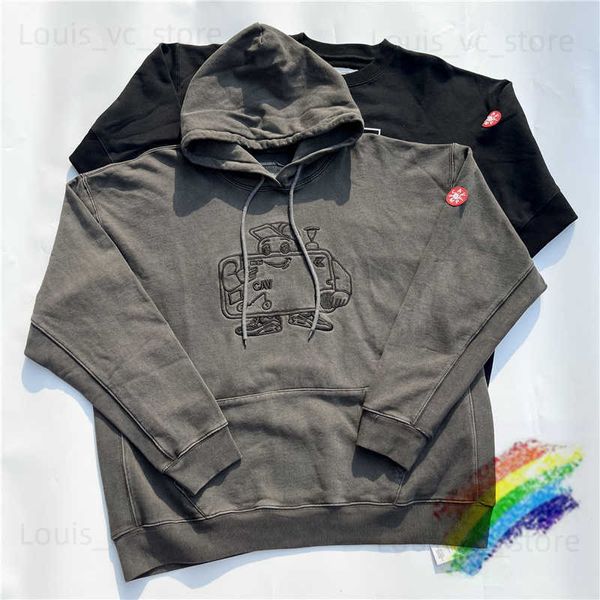 Sudaderas con capucha para hombre Sudaderas Lavadas Tela pesada CAVEMPT C.E Sudadera con capucha Hombres Mujer 2022fw Casual Bordado Robot Batik Sudaderas Cav Empt Con capucha T230921