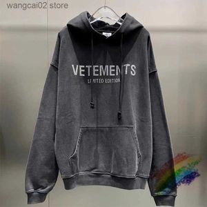 Heren Hoodies Sweatshirts Gewassen Hoodie Heren Dames 1 1 Beste kwaliteit Diamond VTM Trui met capuchon T240113