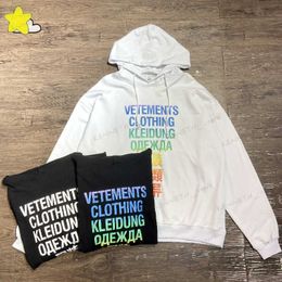 Heren Hoodies Sweatshirts White Black Hoodies Men Men Women Hoge kwaliteit Letter Afdruk Mode losse VTM Hooded Sweatshirts T230412