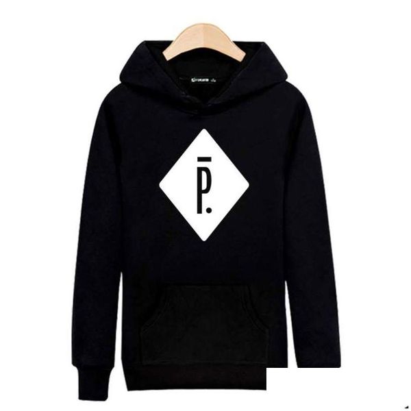 Sudaderas con capucha para hombres Sudaderas al por mayor- Pigalle Harajuku Sudadera Negro para Street Wear Hombres Luxury Ray 3XL Drop Entrega Ropa Me Dhbpw