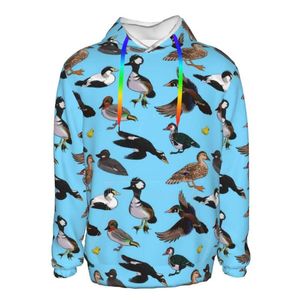 Heren Hoodies Sweatshirts Wild Ducks 3D Gedrukte tops Pullvoer Duck Mallard Female Mallardmen's