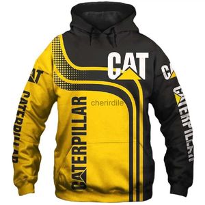 Heren Hoodies Sweatshirts Winter Herfst Sweatshirt met capuchon Echtgenoot Trainingspak Caterpillar Graafmachine 3D Print Grafisch Heren YQ231027