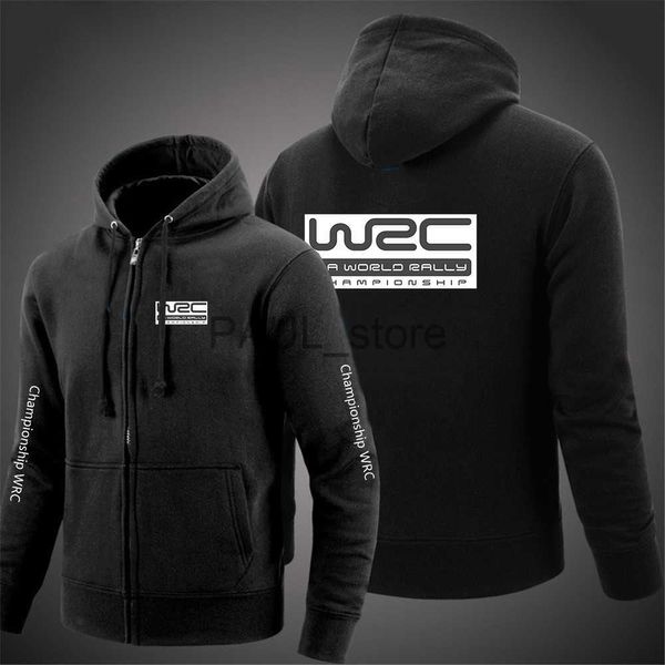 Sweats à capuche pour hommes Sweats Championnat du monde des rallyes WRC Nouveaux sweats à capuche pour hommes Sweats confortables Harajuku Vestes à glissière Couleur unie Manteau décontracté x0720