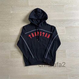 Sweats à capuche pour hommes Sweatshirts X5ky Trapstar Survêtement Set Arch Panel Lettres rouges Top Qualité Sweat à capuche brodé Pantalon de jogging Uk London High Street 0ZV8 0ZV8 UH29