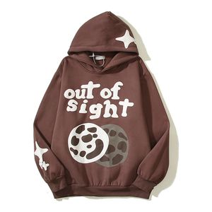 Sweats à capuche pour hommes Sweatshirts Y2K Graffiti Lettre Mousse Broken Moon Streetwear Baggy Unisexe Pull Lâche Casual Polaire À Capuche Surdimensionné 230823