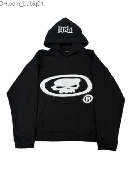 Sudaderas con capucha para hombres Sudaderas Y2k Sudadera con capucha Harajuku Hip Hop Estampado de calavera Super Dalian Cap Sudadera para hombre 2023 New Street Punk Rock Gothic Tops Ropa de calle T230905