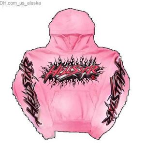 Heren Hoodies Sweatshirts Y2k Hoodie Sweatshirt Hellstar Hip Hop Bet Grafische Print Roze Oversized Capuchon Heren Dames Harajuku Gothic Tops streetwear T230731CZGR