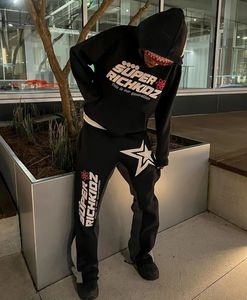 Sweats à capuche pour hommes Sweatshirts Y2K Hommes Sweats à capuche Harajuku Hip Hop Full Zipper Jacket Manteau Streetwear High Street 90s Femmes Gothique Punk Loose Pocket Sweatshirt 231206