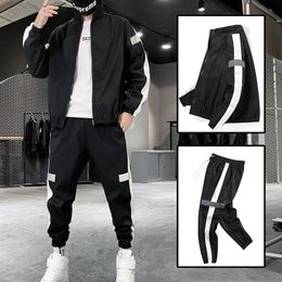 Sweats à capuche masculine Sweats Sweet Yapu Set Spring Autumn MAN MANSWEAR 2 pièces Sports Sports Jacket Pant Sweins Sweins Tracksuit Asia Taille 221122