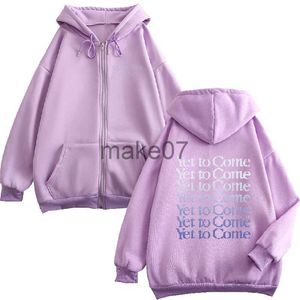 Sweats à capuche pour hommes Sweat-shirts encore à venir Lettre WomenMan Zip Hooded Purple Goth Couple Hip Hop Street Casual Kpop Hoodie Oversize Graphic Sweat Femme J230803