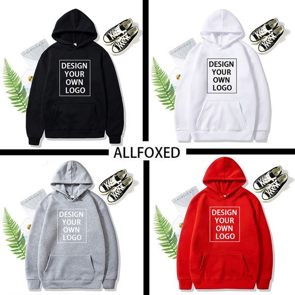 Sweats à capuche pour hommes Sweat-shirts Votre propre conception Texte Image Sweat-shirt personnalisé Unisexe DIY Anime Print Hoodies Loose Casual Sweat à capuche Vêtements Sportswear 230727