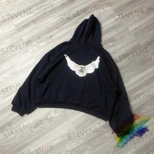 Sweats à capuche pour hommes Sweatshirts YZY DONDA Streetwear à capuche 1 1 Meilleure qualité Dove Lâche Pull surdimensionné Tops Sweat à capuche pour hommes T231215