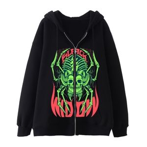 Heren Hoodies Sweatshirts Zip Up Hoodie voor mannen Gotische kleding Baddie trui plus fleece jas Ropa Y2K HOMBRE SUDADERA 220920