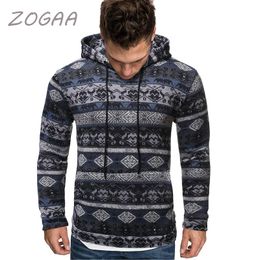 Heren Hoodies Sweatshirts Zogaa pullover Sweatshirt Hoodie Dikke Harajuku Slim Casual Outer Wear Base Street Men 'Top