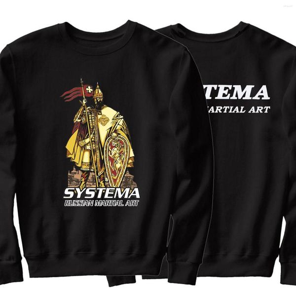 Sudaderas con capucha para hombre Systema Slavic Warrior sudaderas de artes marciales rusas algodón cómodo Casual para hombre pulóver con capucha moda Streetwear