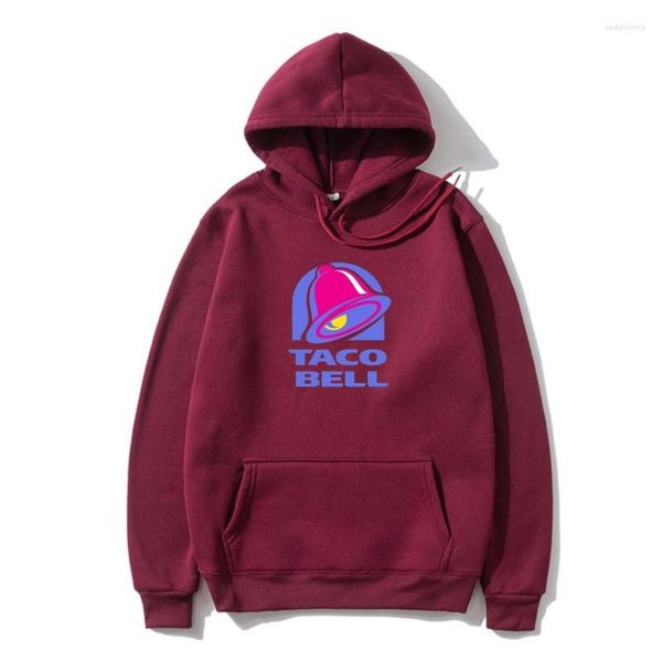 Sudaderas con capucha para hombre Taco Bell Ropa de abrigo negra Sudadera para hombre Otoño S a 3Xl Estilo de verano Ropa informal Sudadera con capucha