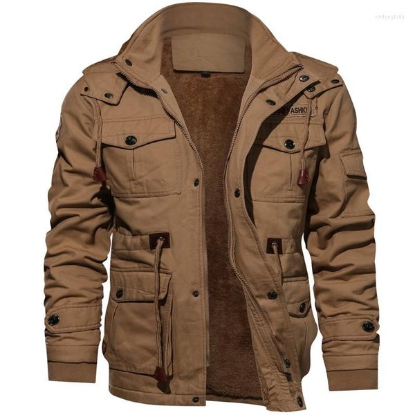 Hommes Hoodies Vêtements Tactiques Bomber Épais Coupe-Vent Hommes Manteaux Veste Respirante 5XL Hommes Chaud Vestes Outwear Militaire Polaire À Capuche