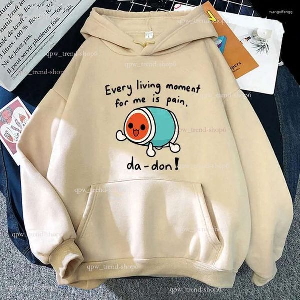 Sudaderas para hombres taiko no tatsujin sudaderas estampadas impresas macho/femenino ropa de vellón de invierno casual de manga larga sudaderas lindo un 646