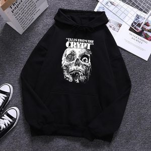 Sudaderas con capucha para hombre Tales From The Crypt Horror Skull Prints Male Cute Fleece Clothes High Street Hip Hop Sudadera Pocket Mens Pullover