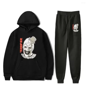 Sweats à capuche pour hommes Terrifier Art The Clown Jumbo Graphic Vintage 90s PULL HOODIE Merch Set Hommes Femmes Pantalon Deux Pièces