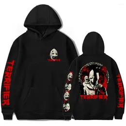 Sweat à capuche pour hommes Terrifier Kill film d'horreur Merch imprimé Halloween Streetwear hiver unisexe mode drôle pulls décontractés