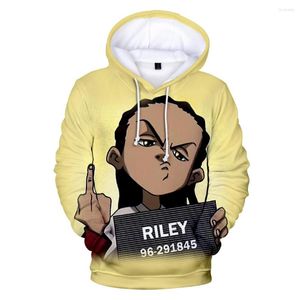 Mannen Truien De Boondocks 3D Print Lange Mouwen Sweatshirts Mannen Hoodie Vrouwen Casual Harajuku Streetwear Trui Oversized Kleding