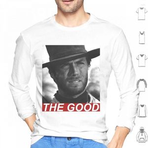 Heren Hoodies De goede clint Eastwood -film met lange mouwen Western cowboyfilm Acteur Bad Ugly Retro Vintage
