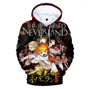 Herenhoodies Het beloofde Neverland 3D-geprint dames/herenmode hiphop sweatshirt met capuchon Casual streetwear kleding