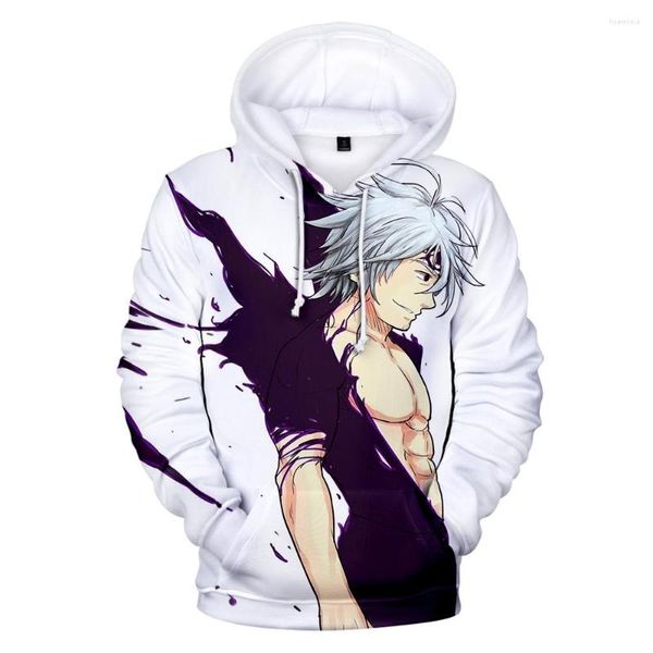 Sudaderas con Capucha para Hombre Los Siete Pecados Capitales Sudadera 3D Juego Alrededor Ropa Informal Fanáticos del Anime Acción Juvenil Suelta