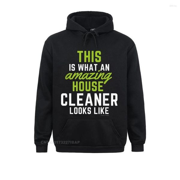 Sweats à capuche pour hommes This Amazing House Funny Cleaning Maid Clean Humour Manches longues Europe Sportswears Graphic Outdoor Sweatshirts