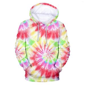 Heren Hoodies Tie geverfde 3D geprinte hoodie pullover grote zak zware katoenen heren bulk