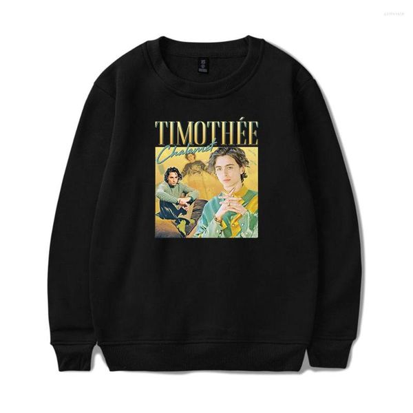 Sweats à capuche pour hommes Timothees Chalamets Logo Crewneck Merch Sweat Hommes Femmes Imprimer Pull Unisexe Harajuku Casual