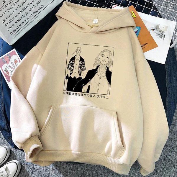 Sudaderas con capucha para hombre Tokyo Revengers Anime Manjiro Sano Ken Draken Boys Pullovers Chándal Mujer Sudadera con capucha Sudadera Niños Hip Hop