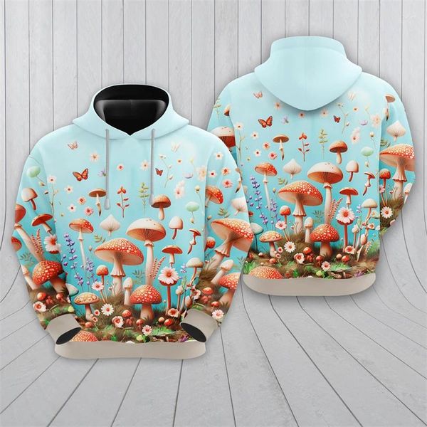 Sudaderas con capucha masculina trippy champiñones sudaderas gráficas para mujeres casuales con capucha hip hop niño para hombres ropa harajuku Agaric y2k jersey