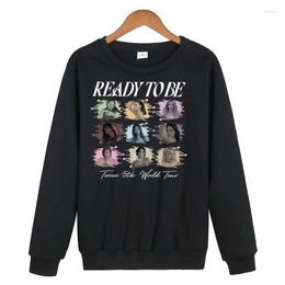 Mannen Truien TWEEMAAL Klaar OM 5TH World Tour Sweatshirt Mannen Vrouwen Fleece Truien Kpop Mode Losse Koreaanse Kleding