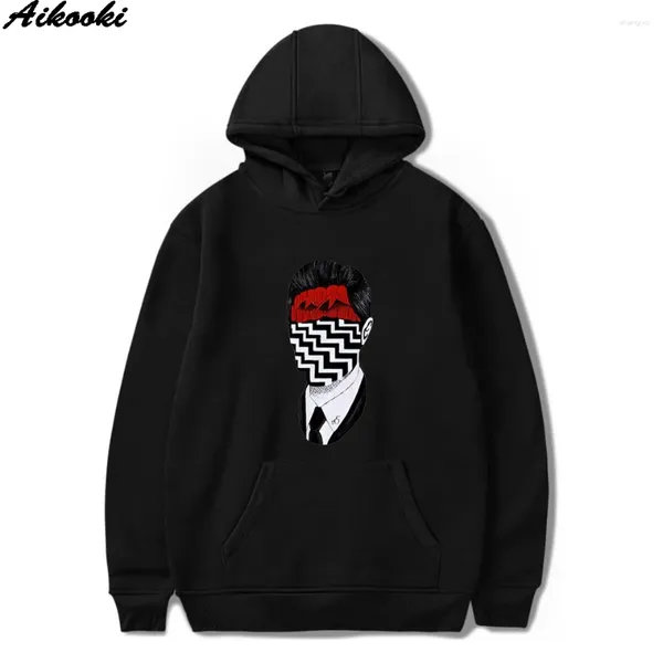 Hoodies masculins jumeaux Twin Peaks Imprimez les femmes / hommes HARAJUKU HIP HOP Fashion Hoodie Streetwear Streetwear Automne / Winter Clothes Tops