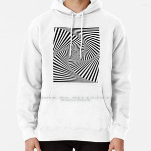 Sudaderas con capucha para hombre Twista Sudadera con capucha Suéter 6xl Algodón Blanco y negro Espiral Twist Monocromo Geométrico Abstracto Fimbisdesigns Fimbis Designs Mujeres