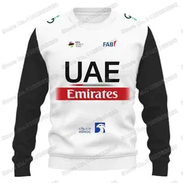 Sweats à capuche pour hommes UAE Team 2023 Sweat-shirt Automne Pull décontracté Sweat à capuche d'hiver Vêtements de cyclisme Sweat à capuche Streetwear Vestes Manteaux unisexes