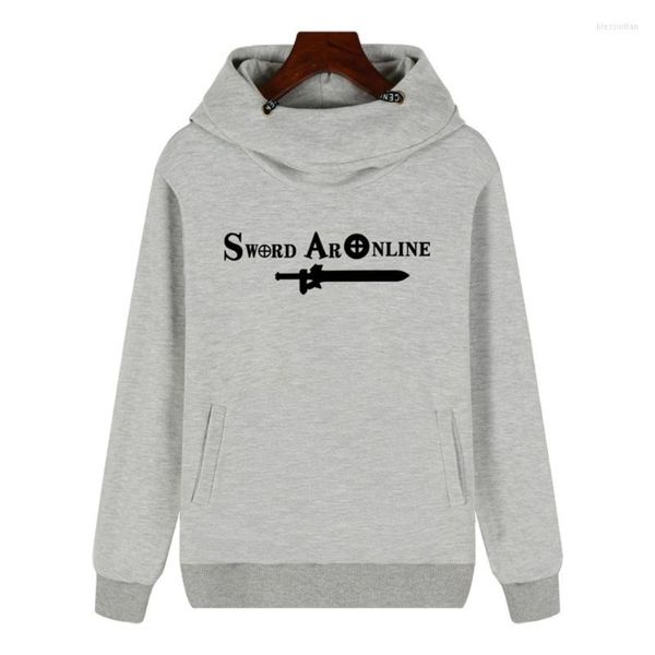 Sudaderas con capucha para hombre Unisex Anime Sword Art Online SAO Algodón Casual Sudaderas Abrigo Chaqueta de punto