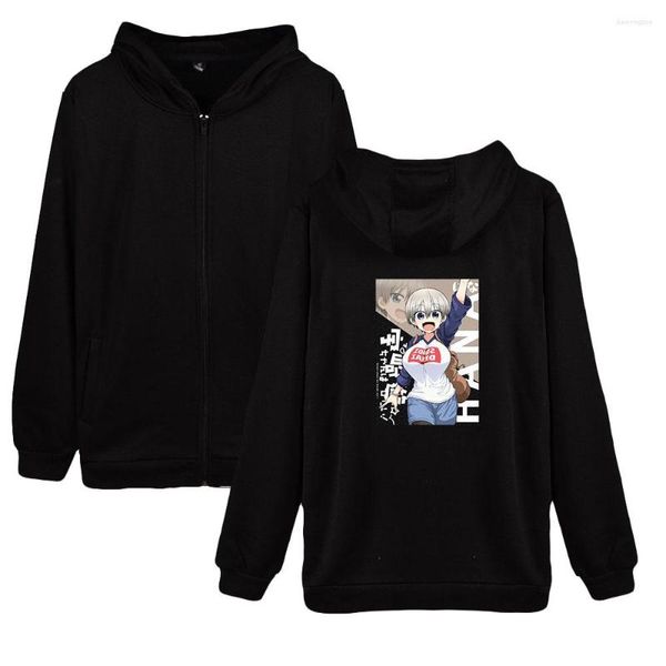 Sweats à capuche pour hommes Uzaki Chan veut sortir saison 2 Anime sweat à capuche zippé femmes hommes sweat à capuche manches longues vêtements zippés