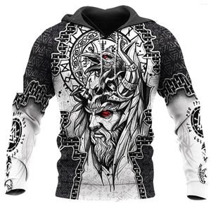 Sweat à capuche pour hommes et femmes, Collection Viking, Cool, impression 3D, Streetwear, manteau à capuche, manches longues, vêtements Y2k