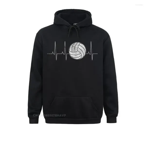 Sudaderas con capucha para hombre, camisas de latido del corazón de voleibol, Ideas divertidas de regalos, sudaderas de manga larga para mujer, ropa de grupo 2024 Est