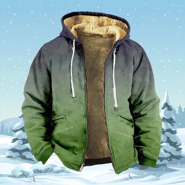 Sudaderas con capucha para hombre, Sudadera con capucha cálida con cremallera para hombre, abrigo de invierno con estampado de civilización informal, sudadera de manga larga, chaqueta con capucha