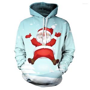 Hommes sweats à capuche chaud père noël hommes sweats 2023 printemps automne unisexe noël Hip Hop Streetwear à capuche vêtements pour femmes 4XL