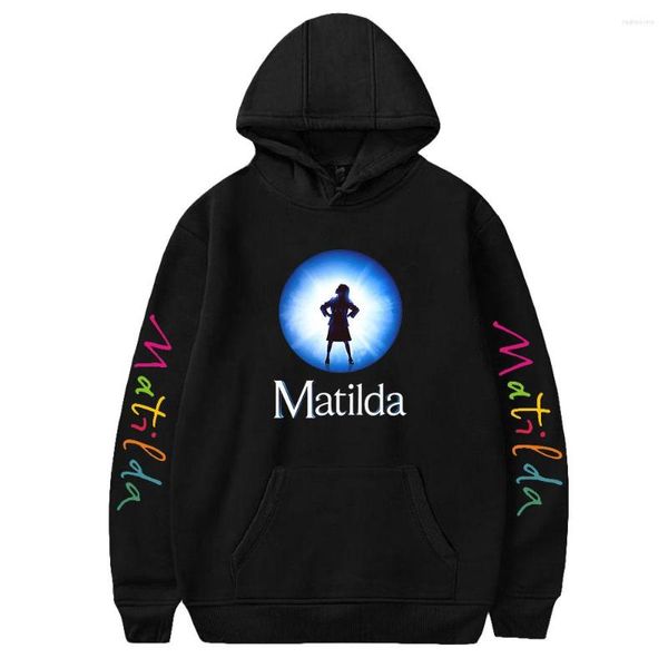 Sweats à capuche pour hommes WAWNI Roald Dahl's Matilda The Musical Hooded Sweatshirt TV Show Manches longues Cosplay Trucksuit Fashion Pullover Unisexe