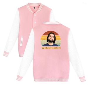 Sweat à capuche pour homme Wendigoon 2D Baseball Jacket Capless Sweat Femme/Homme